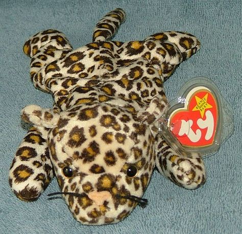 leopard beanie baby